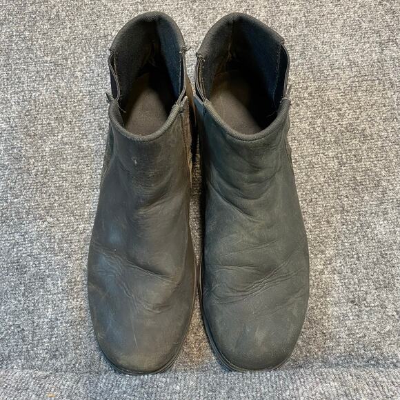 Columbia Marquam Chelsea Waterproof Leather Boots Black BM5996-010 Mens 13